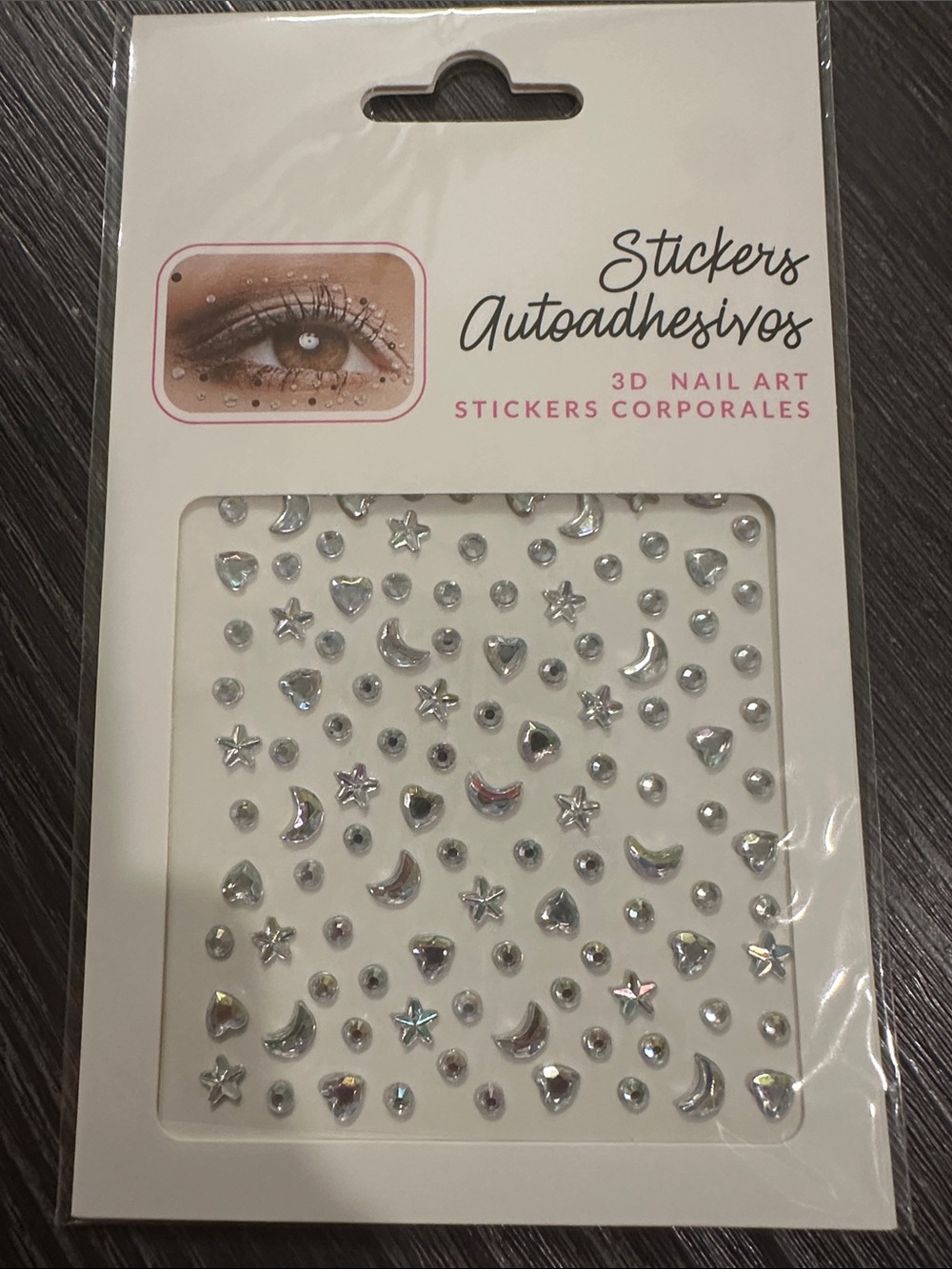 Assorted Multicolor Body/Nail Art Jewel Stickers - Decorative Gems Pack - Picture 3 of 14